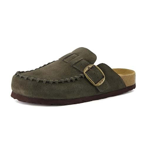 CUSHIONAIRE Canoe Genuine Suede Clogs for Women Footwear with Moc Toe Design – Casual Slip On Womens Shoes thumbnail 9