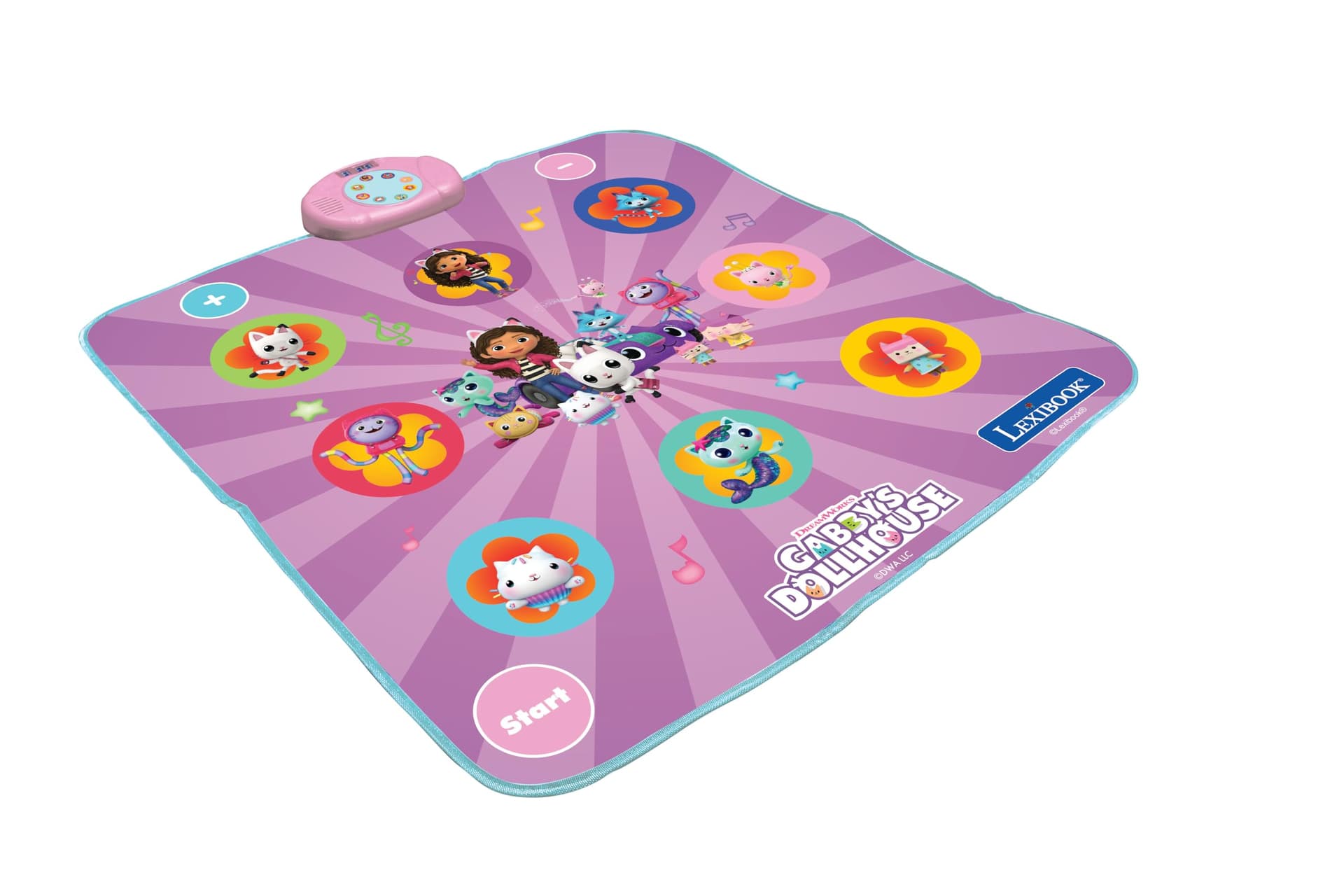Lexibook, Gabby's Dollhouse, Electronic Dance Floor Mat, Illuminated Keys, Built-in Speaker, Purple, DM10GDH thumbnail 2