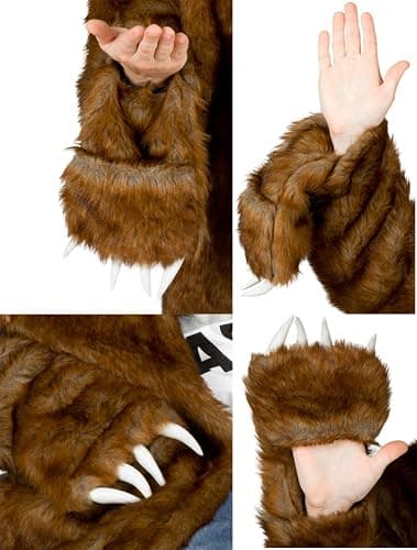 Workaholics Adult Unisex TV Show Official Bear Halloween Cosplay Costume Coat thumbnail 2
