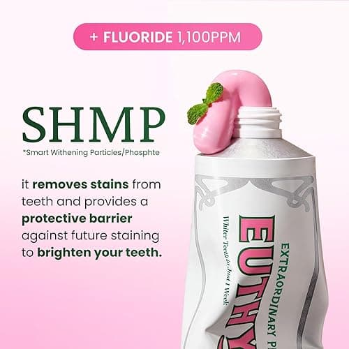 EUTHYMOL Whitening Toothpaste (3.7fl oz) - Stain Removal in 2 Weeks, Long-Lasting Freshness for Sensitive Gum & Teeth. Bad Breath, Cavity Prevention. Recyclable Aluminum Tube - Pack of 1 thumbnail 4