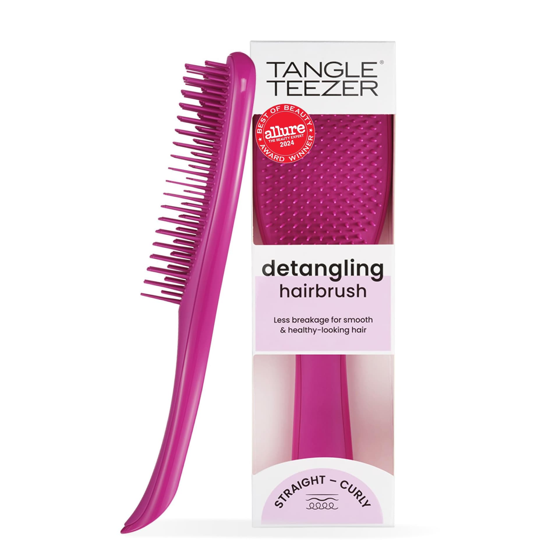 Tangle Teezer - Escova de cabelo desembaraçadora The Ultimate Detangler para todos os tipos de cabelo. Cor: Rosa - Image 1