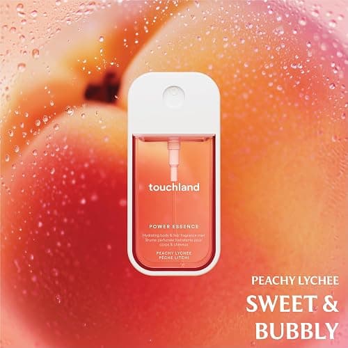 Touchland FRUITY CRUSH Body and Hand Mist Essentials (Peachy Lychee Body & Hair Fragrance Mist, 2 FL. OZ. + Berry Bliss Hydrating Hand Sanitizer Spray 1FL.OZ.), Travel Size Set thumbnail 7