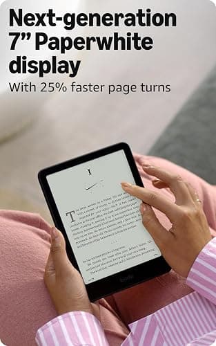 Amazon Kindle Paperwhite 16GB (newest model) – Our fastest Kindle ever, with new 7" glare-free display and weeks of battery life – Raspberry thumbnail 2