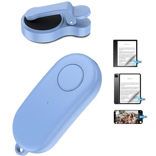 Remote Control Page Turner for Kindle Paperwhite Oasis Kobo eReaders,Kindle Clicker Page Turner Accessories for iPhone,iPad, Android Tablets Reading Novels,Video Record&Shutter Selfie (Blue) - Image 1