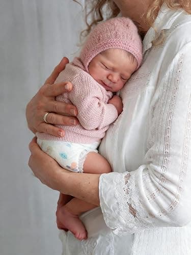 Anano Full Silicone Baby Doll-18 in Reborn Baby Dolls Silicone Full Body, Realistic Babys Doll Girl, Anatomically Correct Newborn Babys, Real Life Reborn Dolls with Accessories thumbnail 2