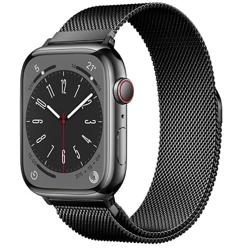 Original Milanese Loop Band Compatible with Apple Watch 38mm 40mm 41mm 42mm 44mm 45mm 46mm 49mm - Women & Men Magnetic Closure Adjustable Metal Strap for iWatch Series 11 10 9 8 7 6 5 4 SE2 3 Ultra2 3 - Image 1