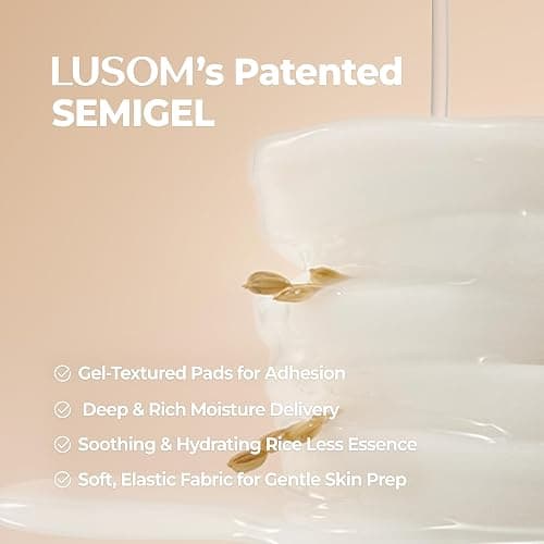 LUSOM Fermented Rice Essence Glow Toner Pad, 80 Pads (5.07 fl.oz/150ml) | Korean Skincare, Rice Essence, Toner Pads, Deep Hydrating & Soothing, Daily Care, For Sensitive Skin, Cooling & Gentle Care thumbnail 5