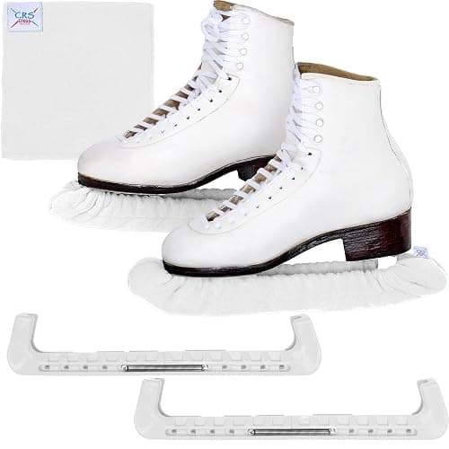 CRS Cross Skate Guards, Soakers and Towel Gift Set - Ice Skating Guards and Soft Skate Blade Covers for Figure Skating or Hockey - Image 1