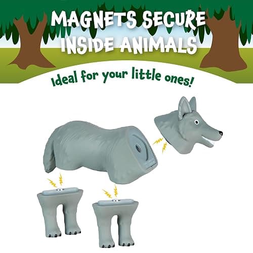 Popular PLAYTHINGS Mini Mix or Match Forest Animals, Magnetic Toy Set with Pop-up Playmat, Set of 7 thumbnail 4
