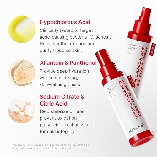 medicube Power Soothing Spray, Hypochlorous Acid Spray For All Skin Types, Delicate Skin Daily Solution & Post-Sun Care, HOCI Facial Mist for Soothing & Calming , Korean Skincare, 4.22 fl.oz thumbnail 3
