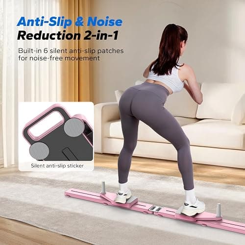 MERACH Pilates Board, Multifunctional Abdominal Plate, Detachable Ab Trainer Machine with Anti-Slip Design, Portable Pilates Reformer for Core Workouts, Home Gym Equipment for Women thumbnail 6
