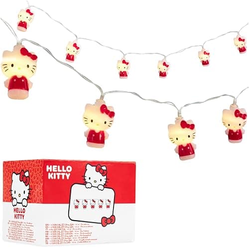 Hello Kitty Sanrio LED Lights for Bedroom String Fairy Lights for Girls Teens Kawaii Room Decor Indoor Anime Dorm Accessories Gifts for Her - Image 1