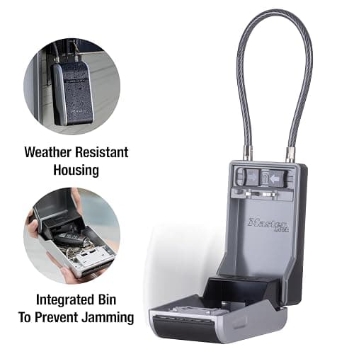 Master Lock High Capacity Key Lockbox, Combination Dial, Removable Cable thumbnail 4