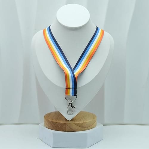 TAMAWire LGBTQIA Pride Flag Lanyard, Gay Lesbian Bisexual Badge Safety Breakaway for Event, Thing Accessories Stuff (Aroace) - Aroace thumbnail 2