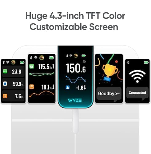 Wyze Scale Ultra, Smart Scale with 4.3" Color Display, Digital Scale for Body Weight BMI Muscle Mass, Heart Rate Monitor, Wi-Fi & Bluetooth Weight Scale with Baby/Pet/Luggage Mode, 400lbs thumbnail 3