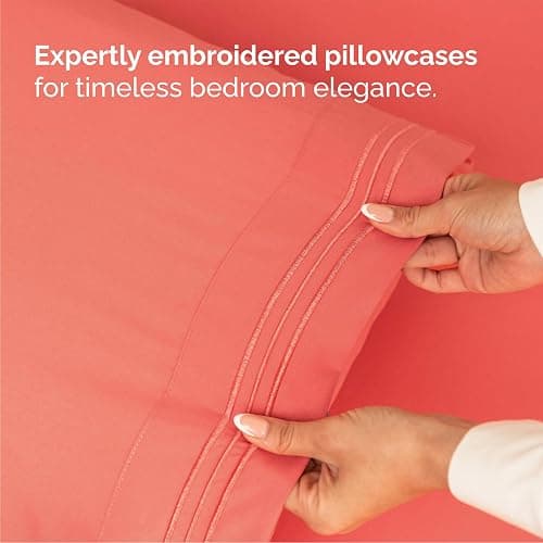 Queen Size 4 Piece Sheet Set - Comfy Breathable & Cooling Bed Sheets Set - Hotel Luxury Bedding for Women, Men, Kids & Teens - Deep Pockets, Easy Secure Fit, Soft and Wrinkle Free - Oeko-Tex - White - Queen - 01 - White thumbnail 7