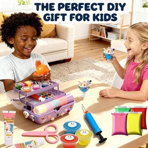 6 Colors Nano Tape Bubble Kit for Kids, Squishy Maker Making Kit, Make Your Own Nano Tape Bubble Kit, Nano Tape Bubbles, Perfect for Boys and Girls Aged 6+ thumbnail 3