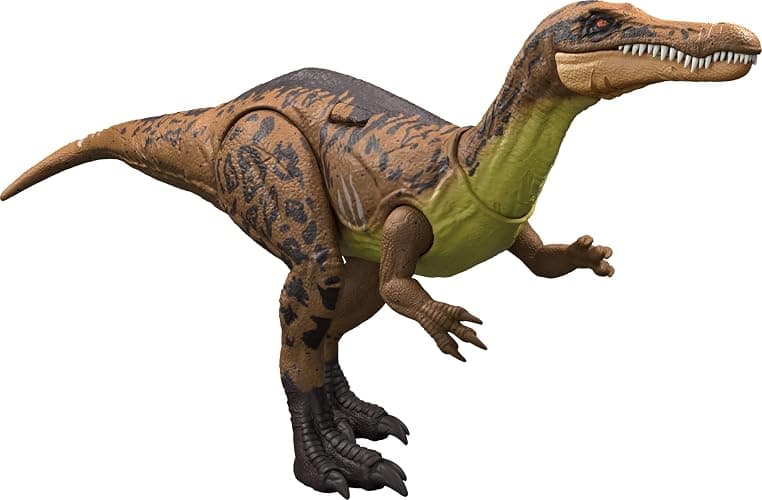 Mattel Jurassic World Chaos Theory Gigantic Trackers Suchomimus Dinosaur Action Figure, Large Species Toy with Thrash Attack & Chomp, Digital Play - Image 1