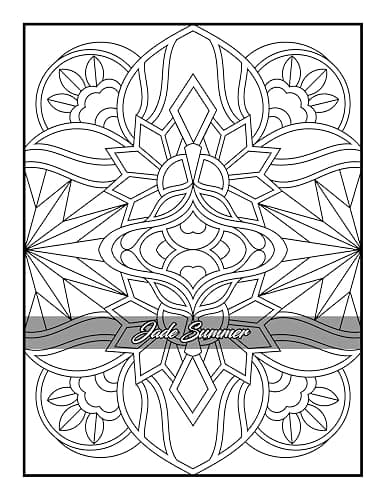 100 Amazing Patterns: An Adult Coloring Book with Fun, Easy, and Relaxing Coloring Pages thumbnail 76