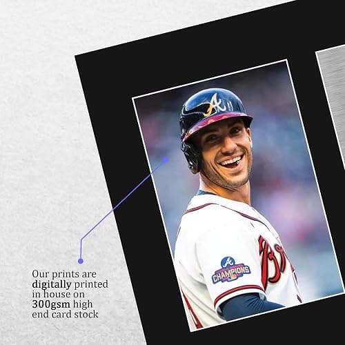 HWC Trading Matt Olson Atlanta Braves Gifts Printed Signed Autograph Picture for Baseball Memorabilia Fans - US Letter thumbnail 4