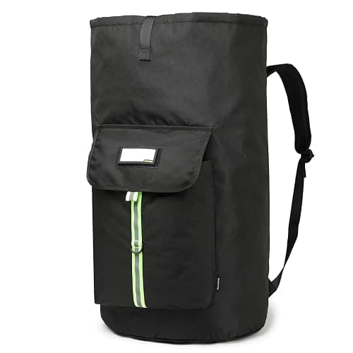 SUOVOCK laundry bag backpack,extra-large heavy duty laundry bags,laundry backpack for college students,drawstring closure (Black Laundry Backpack Bag) - Image 1