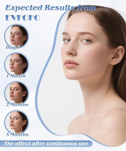 EVFOFO Red Light Therapy Mask for Face, 7 Colors LED Face Mask Light Therapy At Home, Led Face Mask Light Therapy, Black thumbnail 5