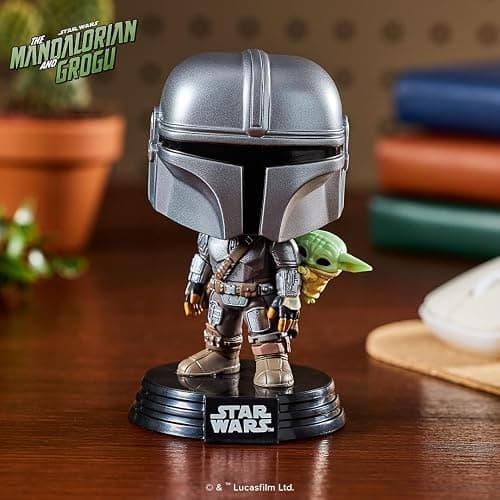 Funko Pop! Star Wars: Mandalorian & Grogu - The Mandalorian with Grogu - Collectable Vinyl Figure - Gift Idea - Official Merchandise - Toys for Kids & Adults - Star Wars Fans thumbnail 2