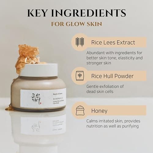 Beauty of Joseon Reis- und Honig-Glow-Maske zur Pflege der Poren und Sebumkontrolle für trockene, empfindliche Haut, koreanische Hautpflege für Männer und Frauen, 150 ml thumbnail 4