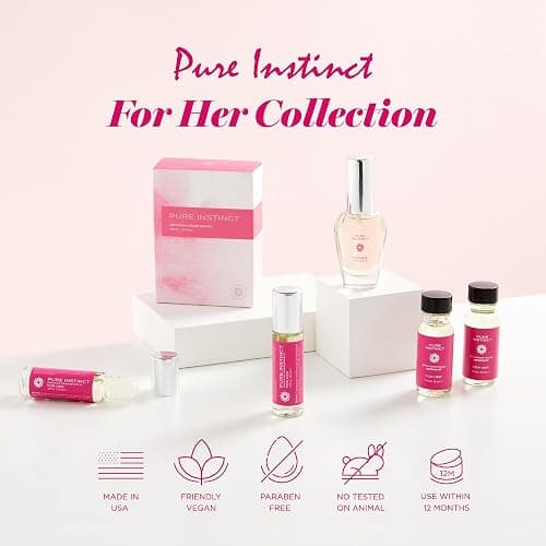 Pure Instinct Roll-On - The Original Pheromone Infused Essential Oil Perfume Cologne - TSA Ready (For Her - Women) thumbnail 6