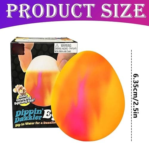 Egg Squishy Silicone Stress Relief Squeeze Fun and Cute Plaything for Office thumbnail 2