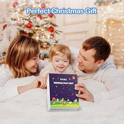 FOKI Floor Piano Mat for Toddlers, Baby Kid Sensory Educational Dancing Keyboard Carpet Animal Sounds Blanket Touch Playmat Musical Mats Birthday Toddler Toys for 1 2 3 4 5 Year Old Boy Girl Gifts - AMMI01 thumbnail 6
