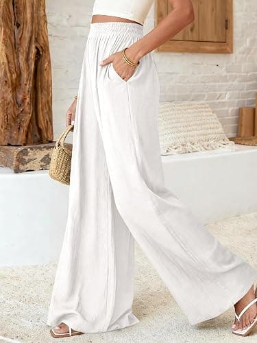 BTFBM Wide Leg Pants Woman Spring 2026 Pockets Loose Flowy Trousers Lounge Palazzo Pant Beach Vacation Clothes thumbnail 8