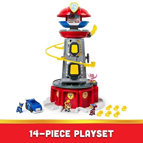 Paw Patrol, Mighty Lookout Tower with 4 Exclusive Bonus Action Figures, Toy Car, Lights and Sounds (Amazon Exclusive), Kids Toys for Ages 3 and up thumbnail 8