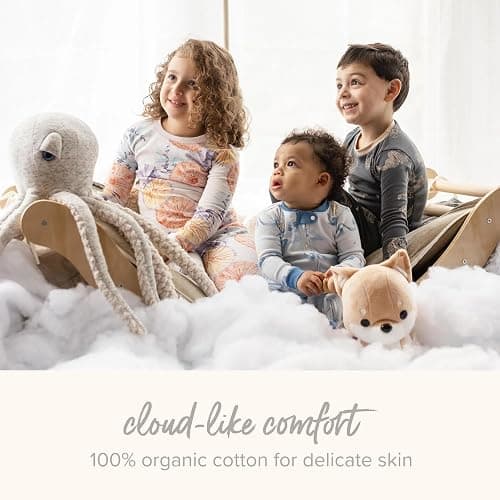 Burt's Bees Baby Girls' Organic Cotton, Sleep and Play Footed Pajamas | Easy zip front PJs feature a 2-way zipper to ensure newborns have a restful nights sleep thumbnail 6