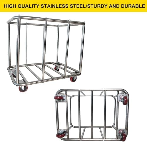 11.35 Bushel Industrial Rolling Laundry Cart,Laundry Basket Bulk Truck Commercial Household,Large Heavy Duty Laundry hampers with Wheels,35.4''Lx25.6''WX31.5''H,400L thumbnail 6