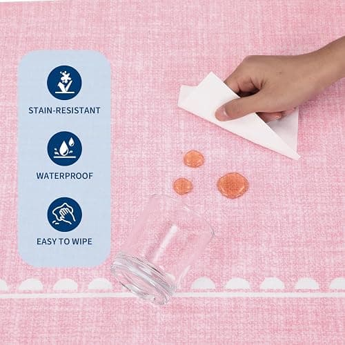 GarveeHome Scalloped Hallway Runner Rug 2.5x10 Non Slip Bedroom Rugs, Pink | Washable Bow Rug for Girls Dorm Nursery Living Room Entyrway Kitchen, Soft Low Pile Ultra-Thin Stain Resistant Indoor Carpet thumbnail 7