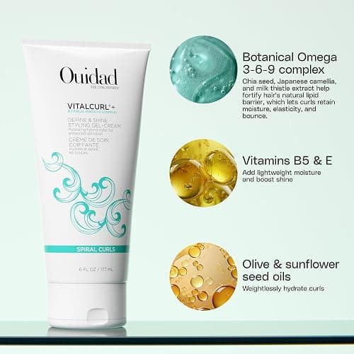 OUIDAD VitalCurl+ Define & Shine Styling Gel Cream, 6oz thumbnail 3