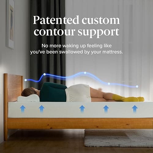 Zinus 6 Inch Full Green Tea Memory Foam Mattress [New Version], Fiberglass Free, Medium Firm Feel, Zoned Pressure Relief, Certified Safe Foams & Fabric, Mattress in A Box thumbnail 4