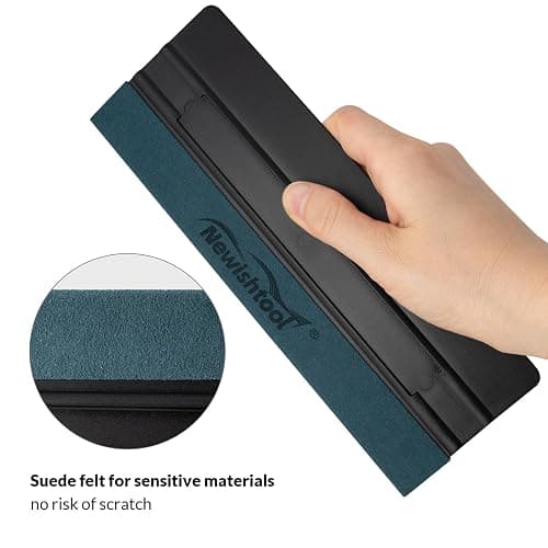 NEWISHTOOL 3 Pcs Vinyl Wrap Squeegee Different Size Felt Squeegee for Vinyl | Suede Felt Edge Squeegee Sign Making Wrap Tool for Wallpaper Smoothing, Car PPF Vinyl Wrap Window Tint Application thumbnail 5