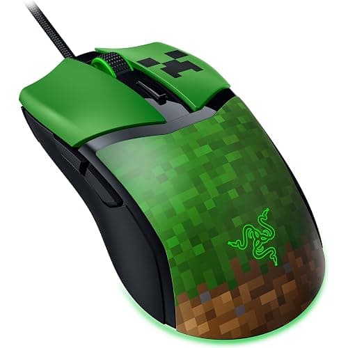 Razer Cobra Wired Gaming Mouse: 58g Lightweight - Gen-3 Optical Switches - Chroma RGB Lighting Underglow - Precise 8500 DPI Optical Sensor - 100% PTFE Mouse Feet - Speedflex Cable - Minecraft Edition thumbnail 10