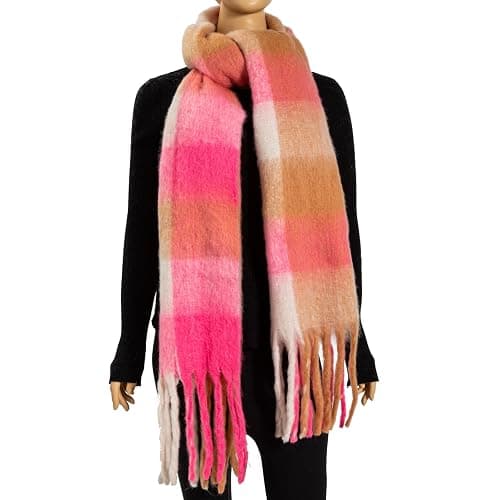 TUSHUSTY Winter Women Chunky Scarf Warm Blanket Big Thick Large Oversized Wrap Colorful Long Solid Scarves thumbnail 4