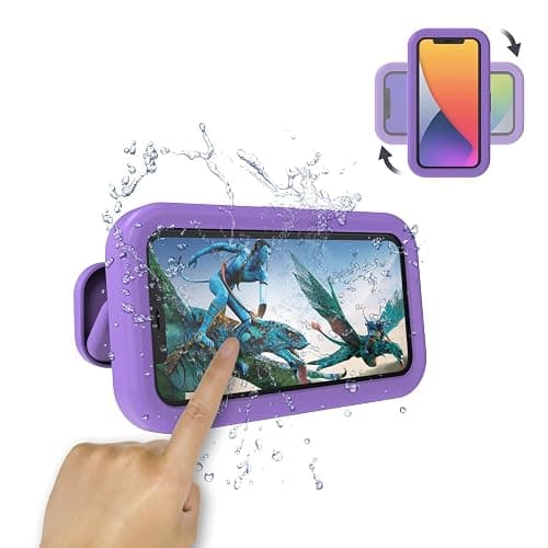 SZSUYAD Waterproof Shower Phone Holder,360° Rotation Shower Phone Case, Angle Adjustable, Anti-Fog High Sensitivity,for Bathroom,Batheub, Kitchen Wall,Compatible with 4" - 6.8" Cell Phones - Image 1