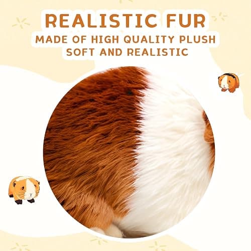 Mushplushies Guinea Pig Stuffed Animal, Cute Guinea Pig Plush for Kids, Realistic Stuffed Animals Small Live Animals Toys for Boys Girls Children's Christmas Birthday Gifts(Multicolor) thumbnail 6