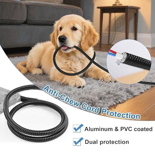 GOLOPET Cat Heating Pad 18x18 in with Smart Thermostat Switch and Power Line Protection Tube,Obtained MET and UL Dual Certification,Waterproof Pet Heating Pad for Cats, with Long Velvet Cloth Cover thumbnail 7