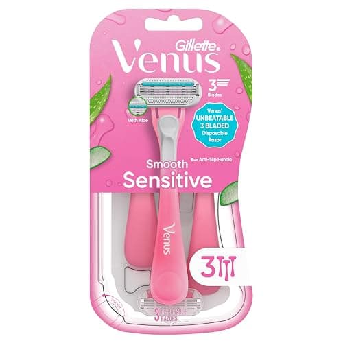 Gillette Venus Sensitive Women's Disposable Razors - Single Package of 3 Razors thumbnail 8