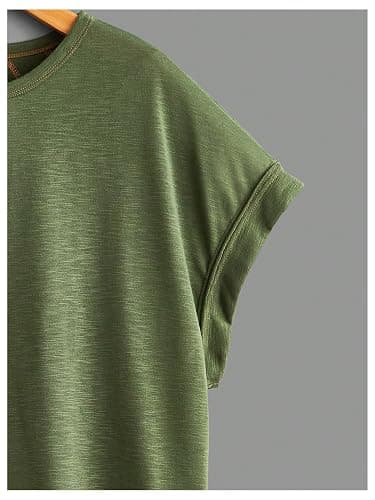 SOLY HUX Women Open Back Tops Workout Backless Tee Casual Athletic Shirts Short Sleeve Oversized Gym T Shirt thumbnail 4