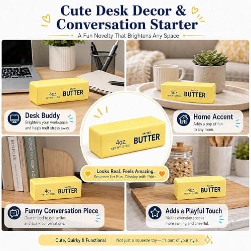 Butter Squishy Slow Rising Soft Squeeze Stress Relief for Office and Home Sensory Fidget for Anxiety Relief thumbnail 5