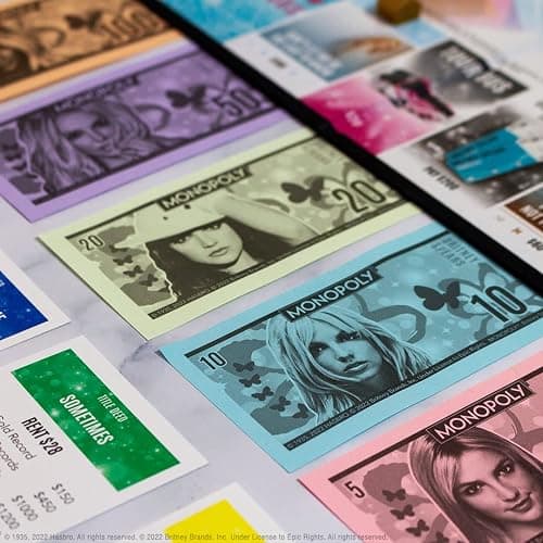 Monopoly: Britney Spears Board Game, Collector’s Edition Celebrating Music Pop Icon, Officially Licensed Britney Spears Merchandise thumbnail 6