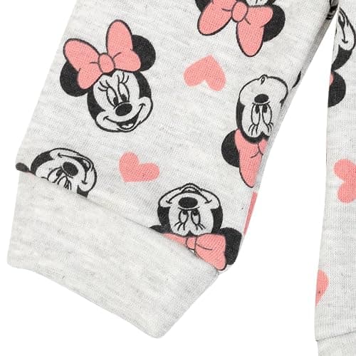Disney Minnie Mouse Fleece Sweatshirt and Leggings Outfit Set Infant to Big Kid Sizes (12 Months - 14-16) thumbnail 6