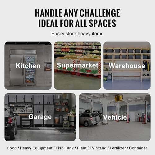 VEVOR Aluminum Dunnage Rack, 48” x 20” Commercial Food Floor Rack, 8” Off the Floor, 1000 lbs Capacity All-Welded Aluminum Storage, for Storage in Restaurants, Kitchens, Garages and Vehicles thumbnail 8